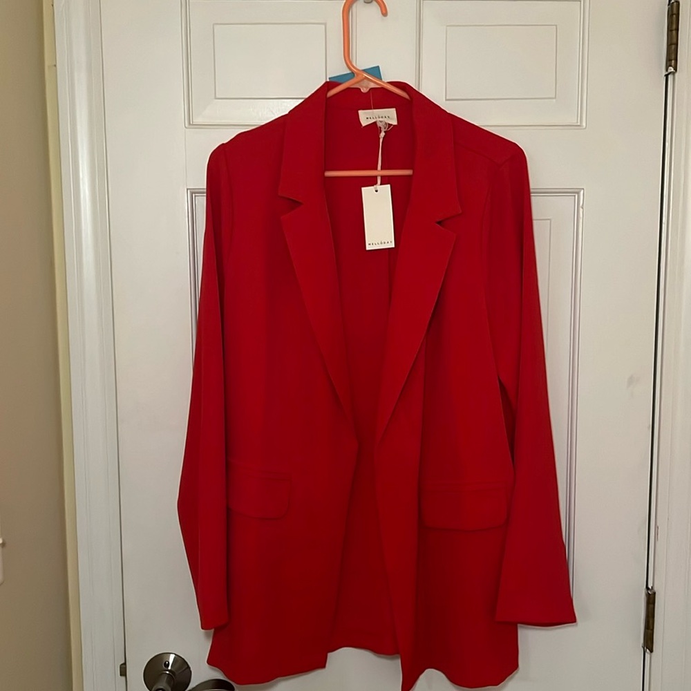 NWT- Melloday red light weight blazer
